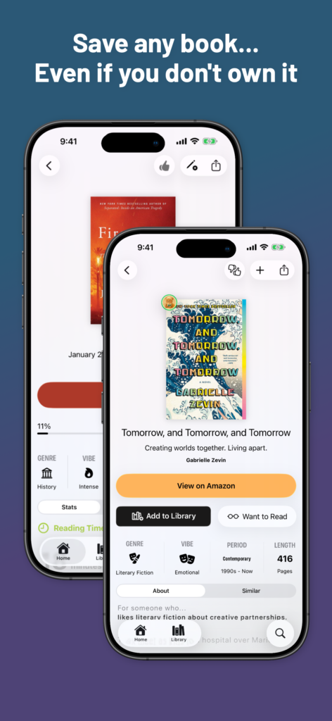 Save any book, even if you do not own it.